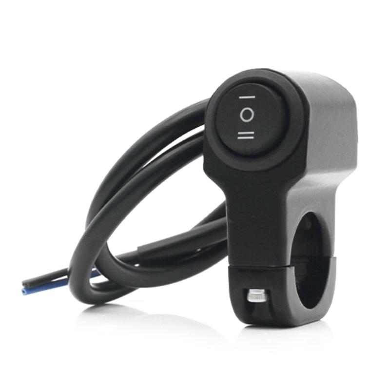 Mini-Fahrlicht Ein/Aus-Schalter Wasserdicht für Roller Motorräder Mit Überlastschutz und Montageclip