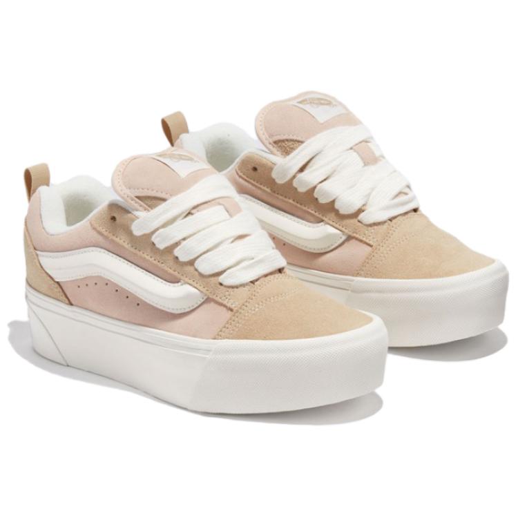 Vans Knu Stack Trendy Comfortable Durable Low Top Canvas Shoes Women Sneaker Beige VN000CP6BSM1