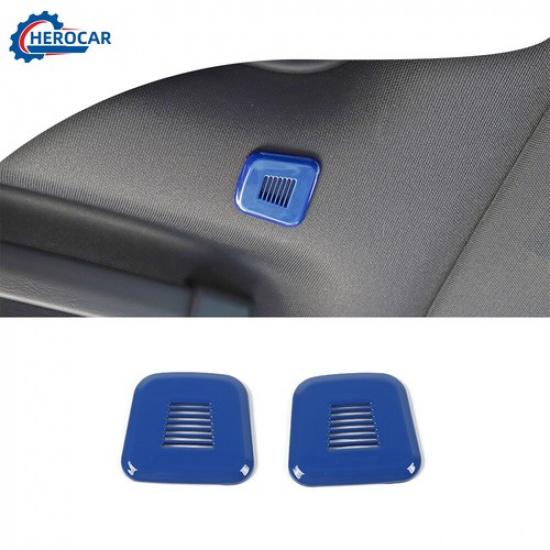 2x Blue Roof Microphone Speaker Cover Trim For Challenger/Charger 15+Accessories