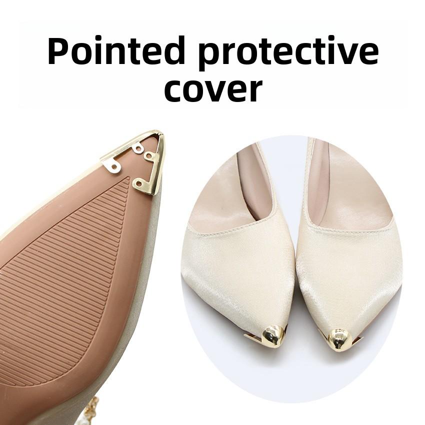 2PCS Pointed Toe Shoe Anti-kick Shoe Toe Protection Cover High Heels Repair Accessories Wear-resistant Toe Shoe Toe Protection High Heels