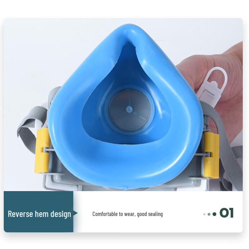 OLOMM Half-Face Respirator with Activated Carbon Filters