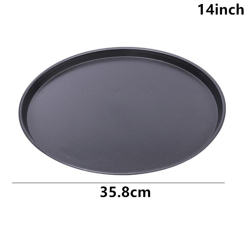 10/11/12/14 calowa blacha do pieczenia pizzy nieprzywierająca stal węglowa blacha do pizzy okrągła blacha do pieczenia do domowej pizzy blachy do piekarnika narzędzie kuchenne