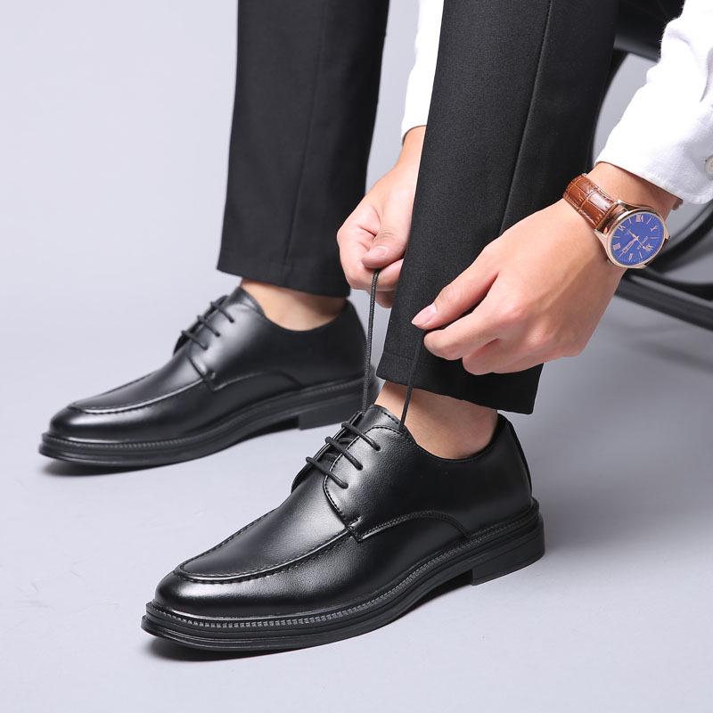 Buy Dress Shoes Business Leather Casual Oxfords Comfortable Flat