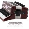 6CM Miniature Wooden Red Accordion Model Instrumental Model with Delicate Box Musical Gift