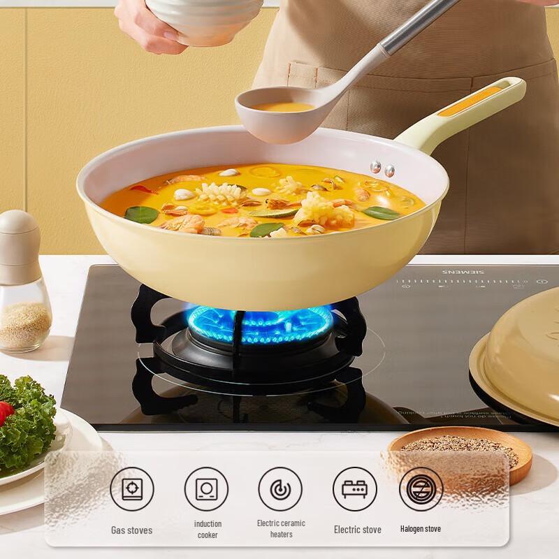 COOKER KING 32cm Titanium Ceramic Non-stick Wok