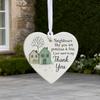 1pc Heart-Shaped 2D Acrylic Plaque Christmas Neighbor Decorative Sign Thank You Gifts For Hanging On Home Doors Christmas Tree