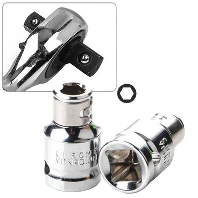 3/8 Square To 1/4 Hex Connecter Socket Adapter Quick Release Screwdriver Bit Holder Impact Driver Socket Hand Tools