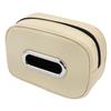 Car Tissue Box Holder Nappa Leather Car Center Console Armrest Napkin Box Sun Visor Backseat Tissue Case With Fix Strap