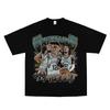 Stylish Black Oversized Cotton T-Shirt Featuring Nikola Jokic "Joker" NBA and Batman Joker Graphic Print Graphic Print T-Shirt