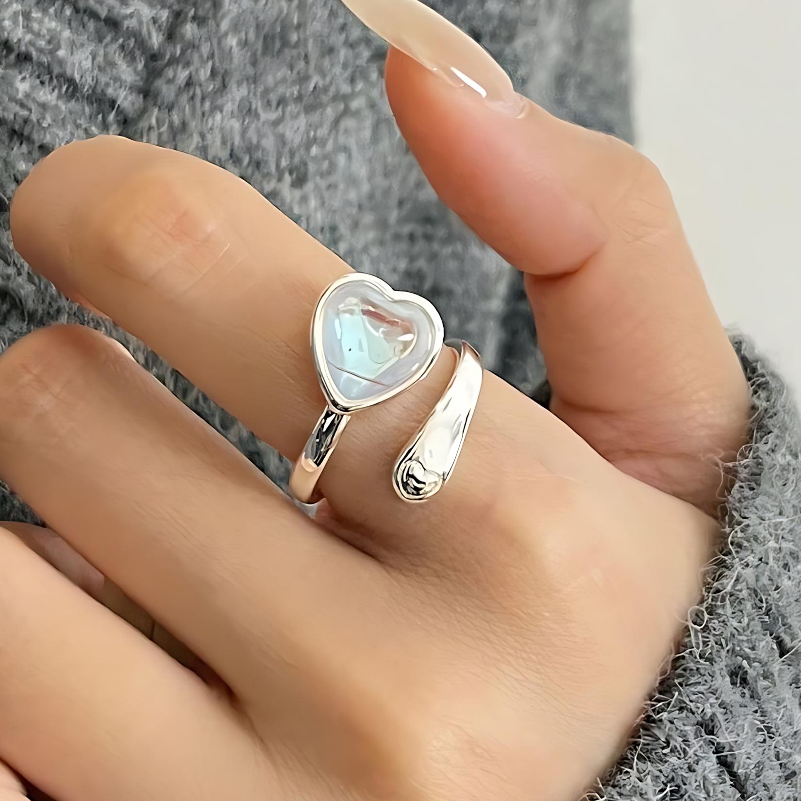 

Sam Panda 925 Silver Rings For Women Men Fine Jewelry Finger Adjustable Open Vintage Chain Ring For Party Birthday Gift