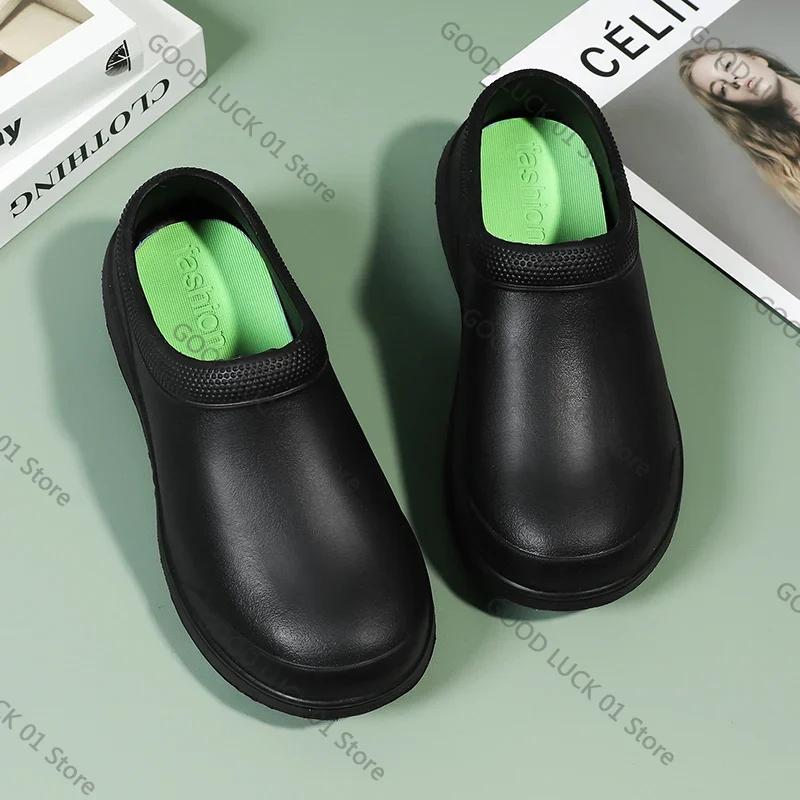 Fashion 2025 Men Women EVA Chef Shoes  Non-slip Waterproof Oil-proof Shoes Comfortable Workers Slippers  Outdoor Fishing Shoes