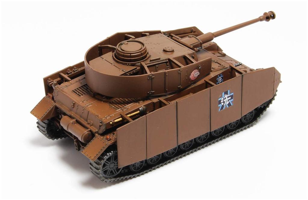 PLATZ Girls Und Panzer Final Chapter Easy Model Tank Road Panzer IV Ausf. H (Ausf. D Modified) Anglerfish Team 1/56 Scale Plastic Model GP56-1