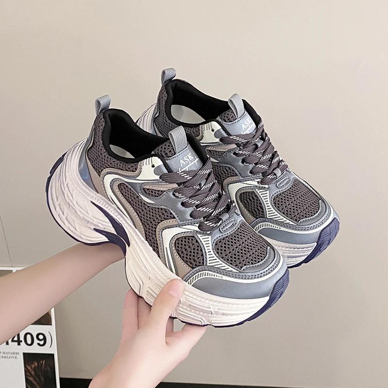 Fashion Female Shoes Mixed Colors Ladies Platform Sneakers Outdoor Women's Sports Shoes Fashion Ladies Vulcanized Shoes Zapatos