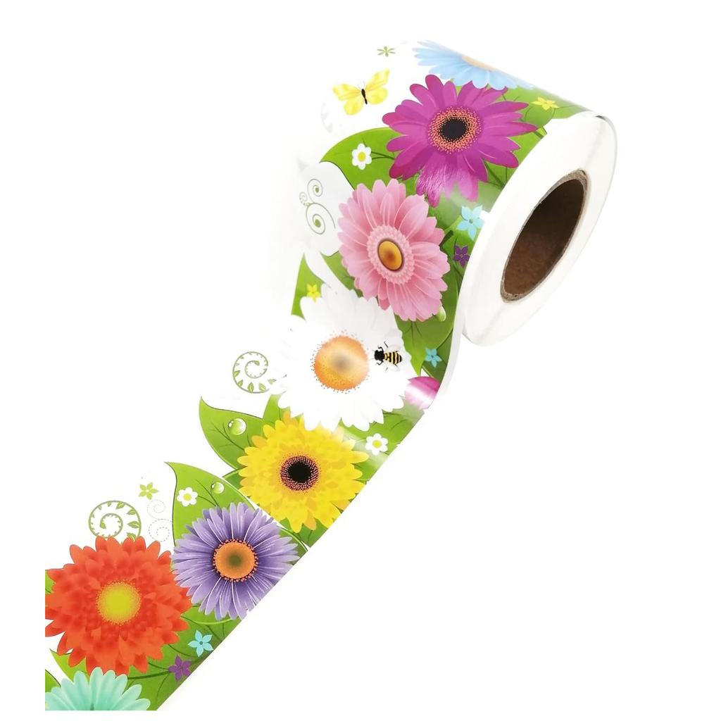 Bulletin Border Trimmer Poster Board Decors Bulletin Board Trim Flower Bulletin Board Border Scalloped Border Sticker