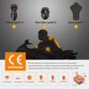 Motorcycle Riding Protective Gear Set With Integrated Back Shoulder Elbow Armor Adult Riders