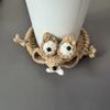 Creative Crochet Squirrel Coasters Non-Slip Drink Insulation Pad Durable Water Cup Mat  Tableware