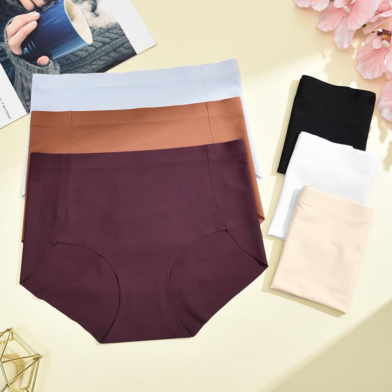 FINETOO Sexy Seamless Panties Comfortable Soft Intimate Lady Panty Female Intimates Women's Lingerie Ice Silk Underpants Briefs