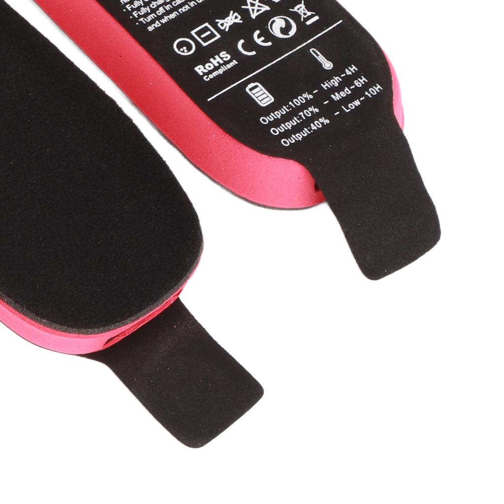 Heated Insoles Cuttable Smart Remote Control USB Rechargeable Electric Heating Insoles for Men Women Outdoor