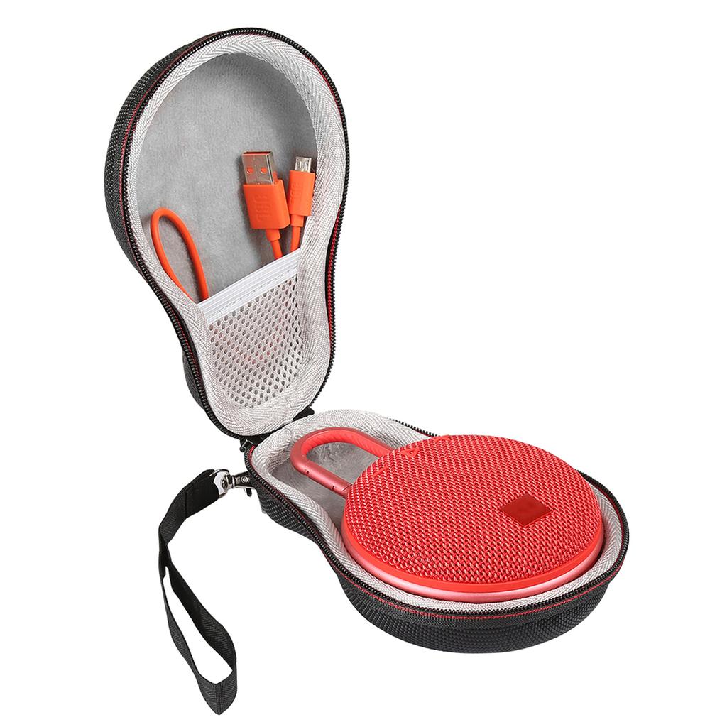 Small Traveling for Shell EVA Carrying Box for Clip 3/2 Speaker Zipper Case Easy To Open Close Hard Holder Accessories