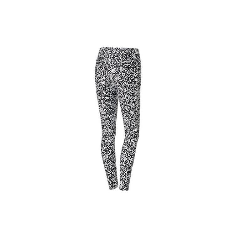Puma X Herr. Doodle Collaboration Allover-Print Fitness Leggings Damen Leggings Schwarz 598832-01