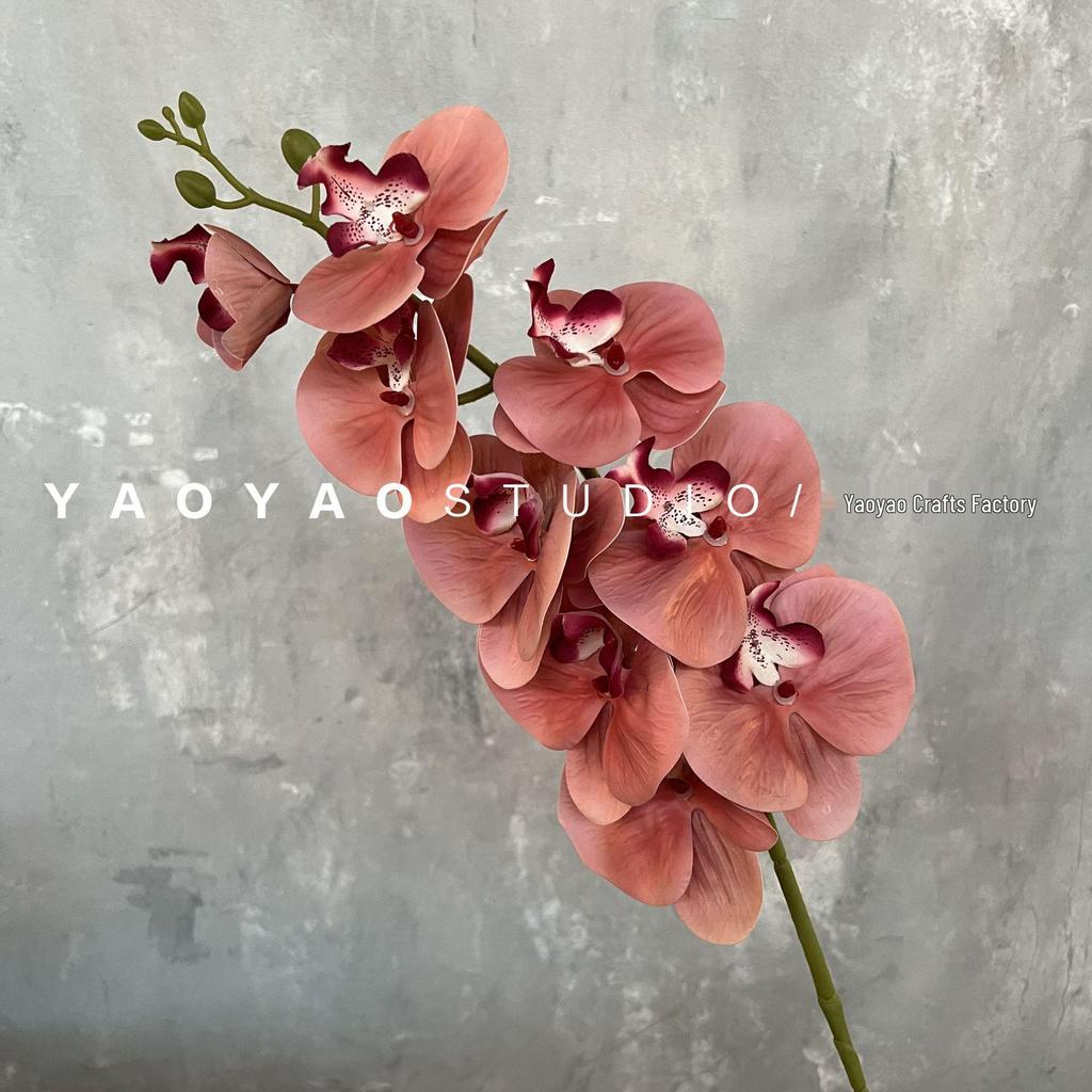 3D Printed Phalaenopsis Orchid, 9-Head Nordic Wedding & Dining Decoration, Floral Art Film Prop
