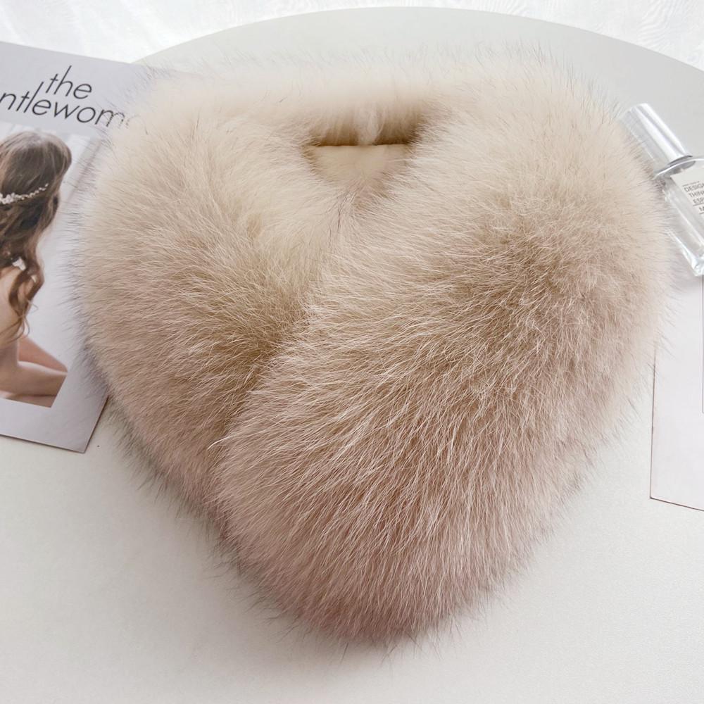 

Снуд-шарф из искусственного меха с магнитным воротником из лисьего меха - Модный аксессуар для пуховика в стиле ханфу