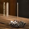 Aluminium Alloy Incense Burner Stick Holder Plate Buddhism Lotus Censer Bronze Nasturtium Incense Burner