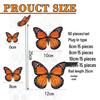 Exclusive 3D Monarch and Emperor Butterfly Orange Simulation for Day of the Dead Halloween Styling