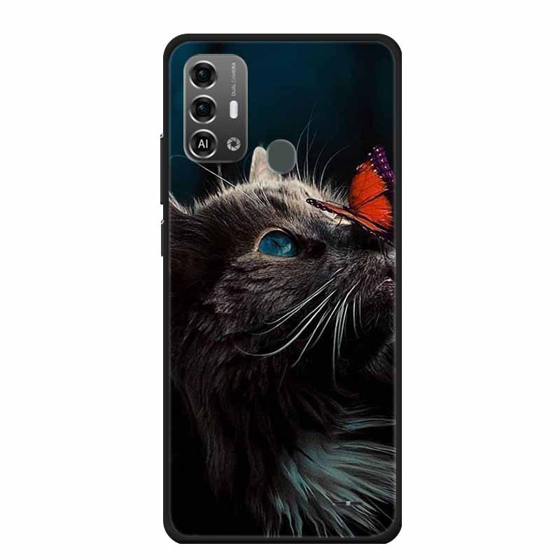 For ZTE Blade A53 Pro / A53Plus Case Lovely Soft TPU Painted Cat Silicone Cover for ZTE Blade A53 Plus Funda Coque A53Pro Shell