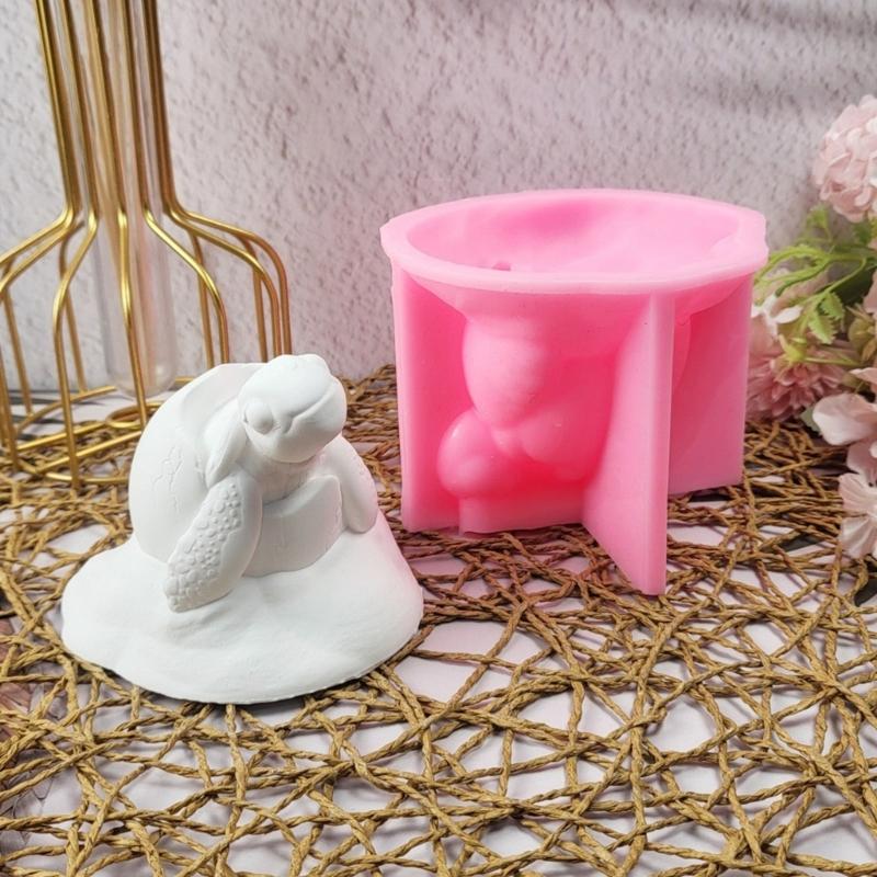 Lovely Animal Candle Molds 3D Turtles Silicone Moulds Castings Molds Ornament Molds Epoxy Resin Molds Plasters Molds