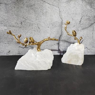 Elegant Bird-Inspired Crystal Decoration: New Chinese Style Home Ornament for Living Room or Entryway