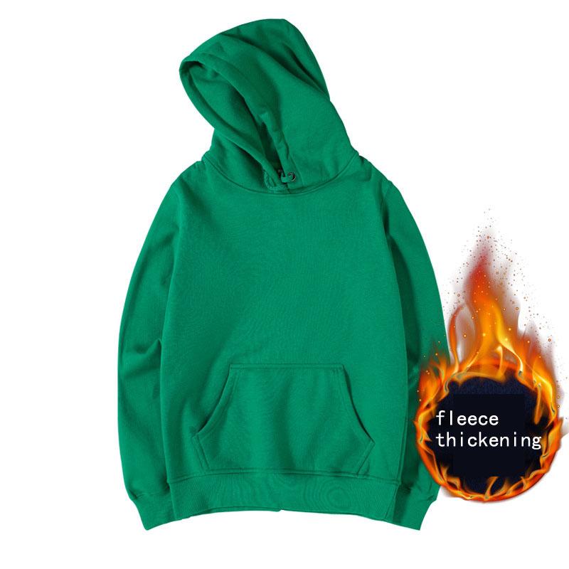 Winter Lässiger Kapuzenpullover Verdickter Fleece-Pullover für Männer und Frauen Rundhals-Sport-Langarm-Paarpullover