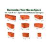 9-in-1 Galvanized Steel Raised Garden Bed 8×2×1.5 ft Modular Planter for Gardening Vegetables Flowers 18 Tall Metal Raised Gard