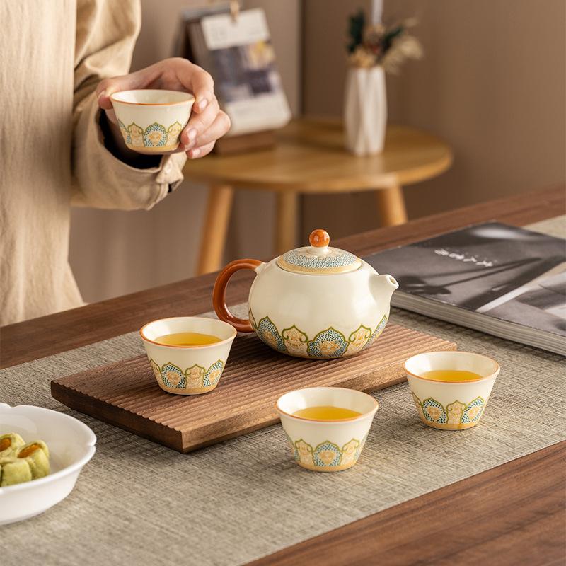 Travel Kung Fu Tea Set Portable Outdoor Cover Bowl Teacup Household Simple Business Gifts