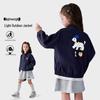Tutu Elephant Girls' Stand Collar Zipper Jacket