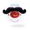 Ciuccio per Bambino con Design a Labbra Rosse e Baffetti, Include Coperchio per Neonati e Bambini Piccoli