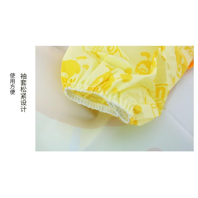 Cartoon Children Waterproof Apron & Sleeve Guard Set, Anti-Stain Art Cooking Apron