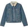 Levis Codzienna Wygodna Prosta Klapa Jednorzędowa Długi Rękaw Jeansowa Kurtka Damskie Kurtki 36136-0118