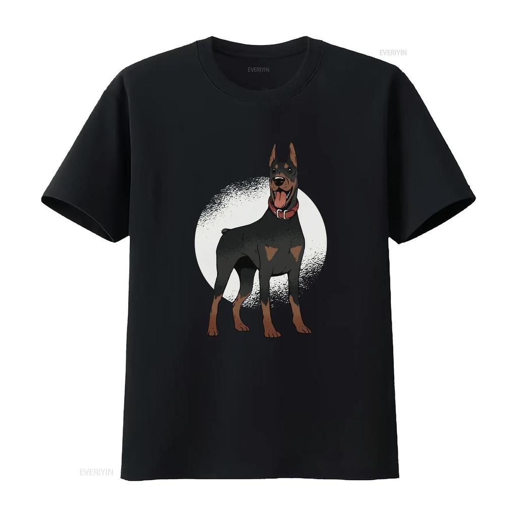 An Alert Doberman Mens T Shirt 100 Cotton vintage Washed homme designer clothes Casual Unisex