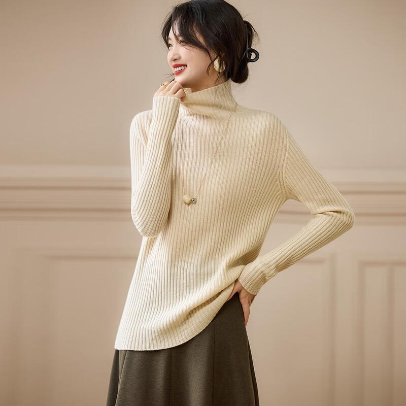 

Srcr Women s 100% Wool High-Neck Sweater M