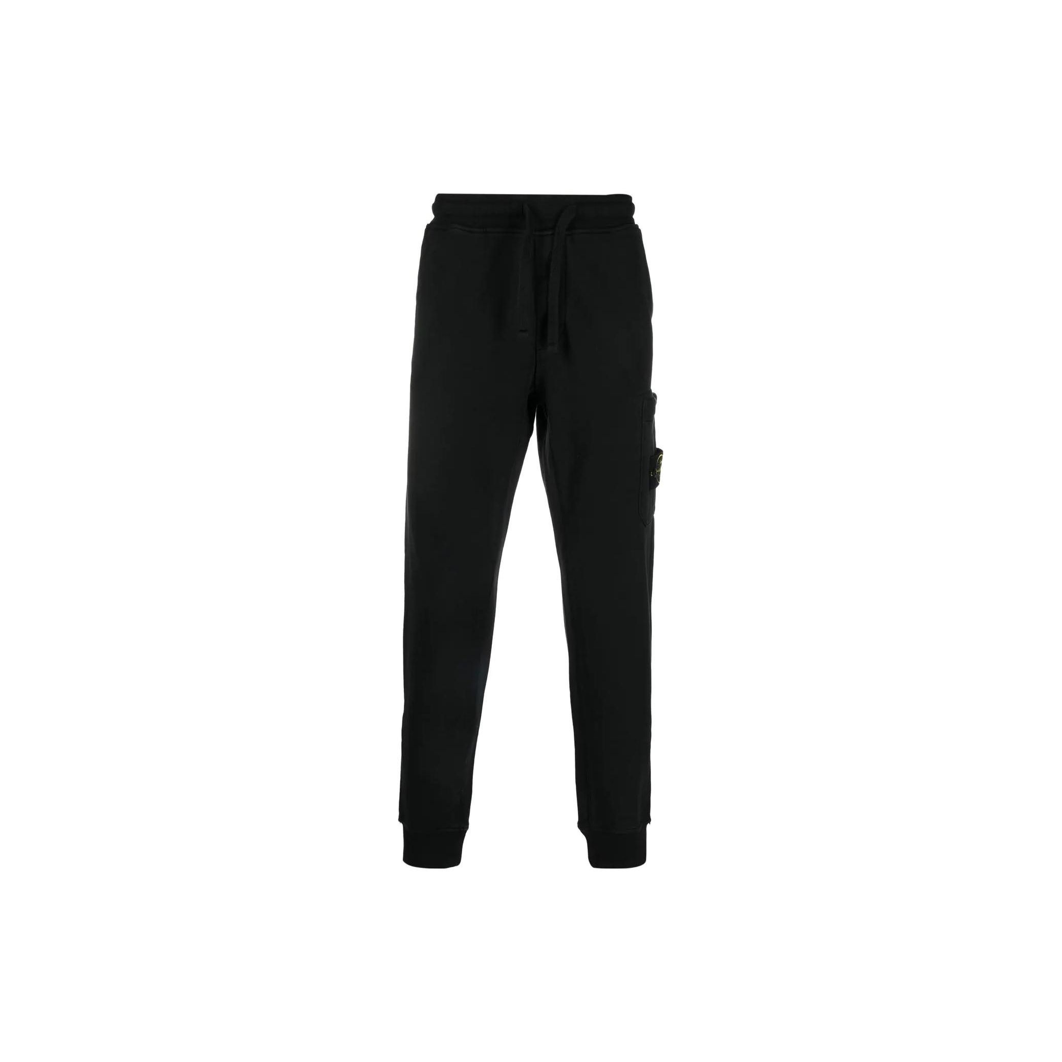 

Stone Island Solid Color Logo Patch Cuffed Casual Sports Pants Knitted Sweatpants Men bottoms 101564551-A0029 XL