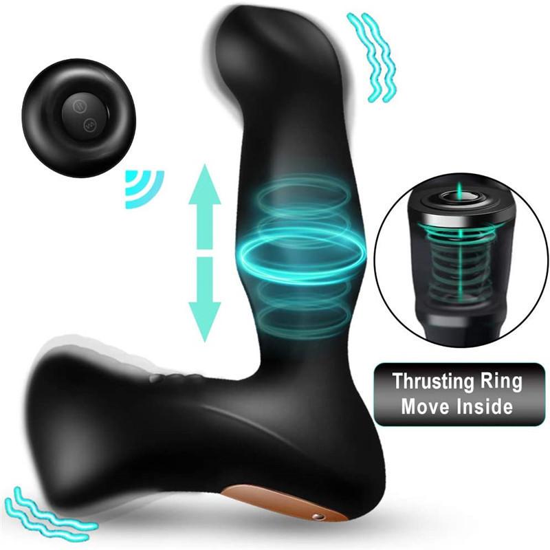 Drahtlose Fernbedienung männliche Prostata-Massagegerät Vibrator G-Punkt Vestibular-Masturbator Sex-Produkte
