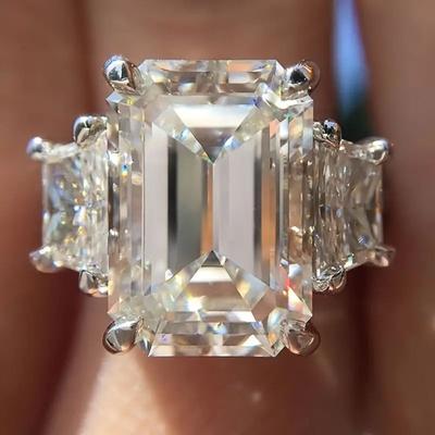 Luxus Rechteckige Ringe Sind Beliebte Kreative Schmuck Frauen