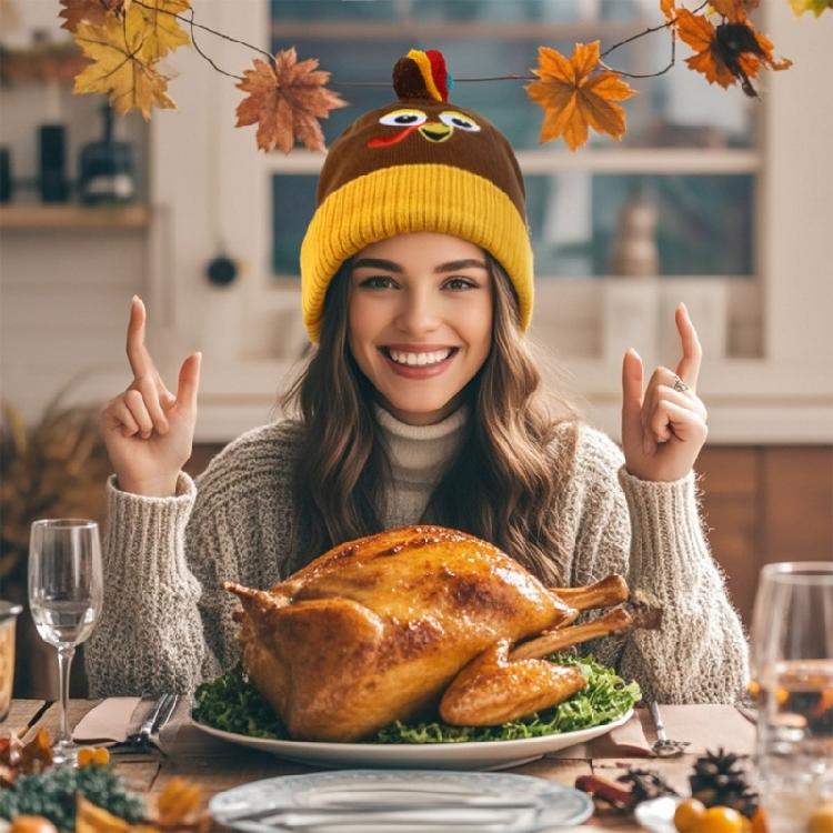 Thanksgiving Turkey Beanies for Playful Dress Up and Seasonal Decors Headwear