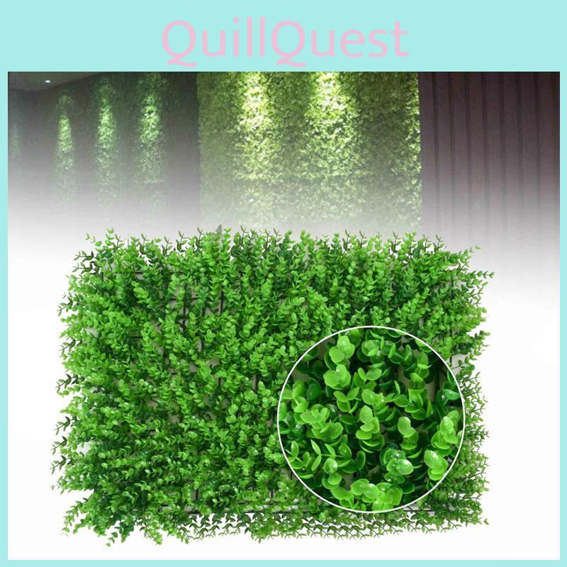 Vibrant 60*40cm Artificial Eucalyptus Plants Green Wall Greenery Fence Foliage Decor For Elegant Home Ambiance