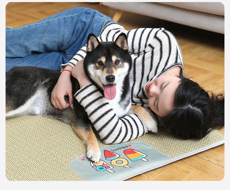 Extra Large Breathable Rattan Pet Bed for Cats and Dogs