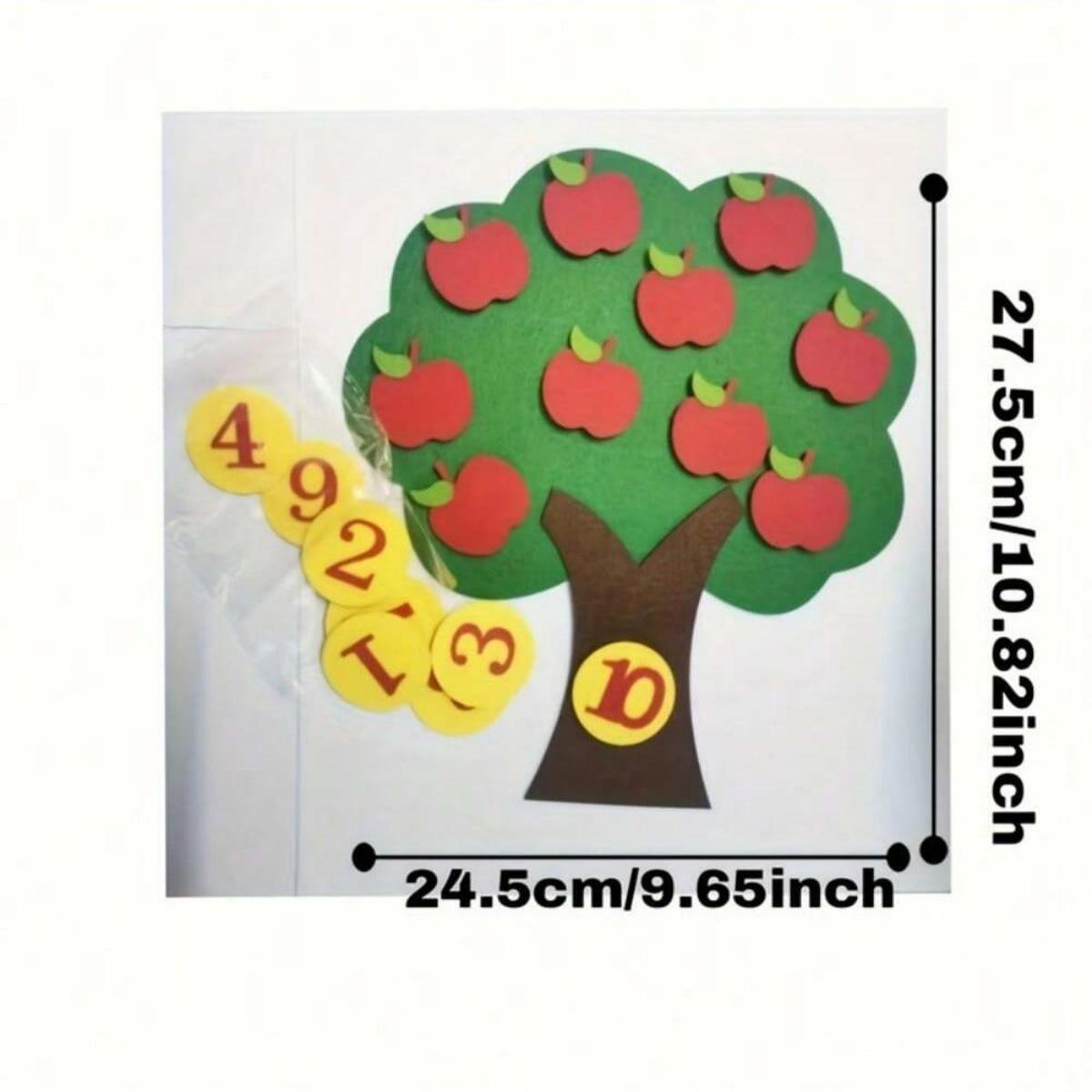 Learning Numbers Felt Board,Counters for Kids Preschool Math,Math Games Manipulatives Kindergarten,Montessori Count