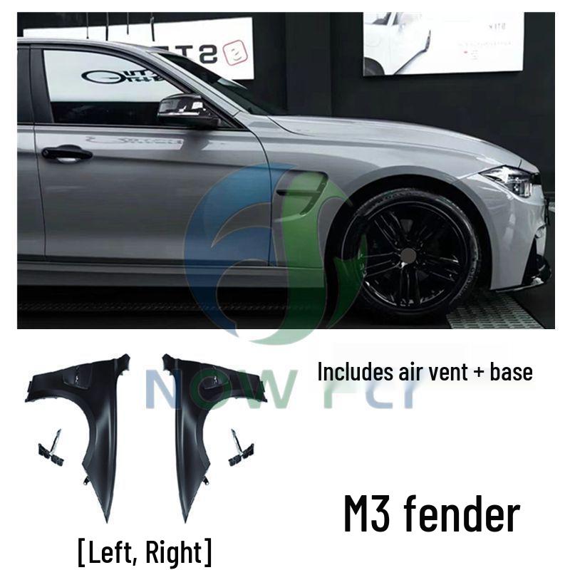 BMW 3 Series (2013-2019) M3 Conversion Kit: Front/Rear Bumpers, Side Bumpers, Hood & Fenders (F30/F35).