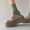Wang Fan thick-bottomed Birkenstock head slippers heightened Mary Jane half slippers