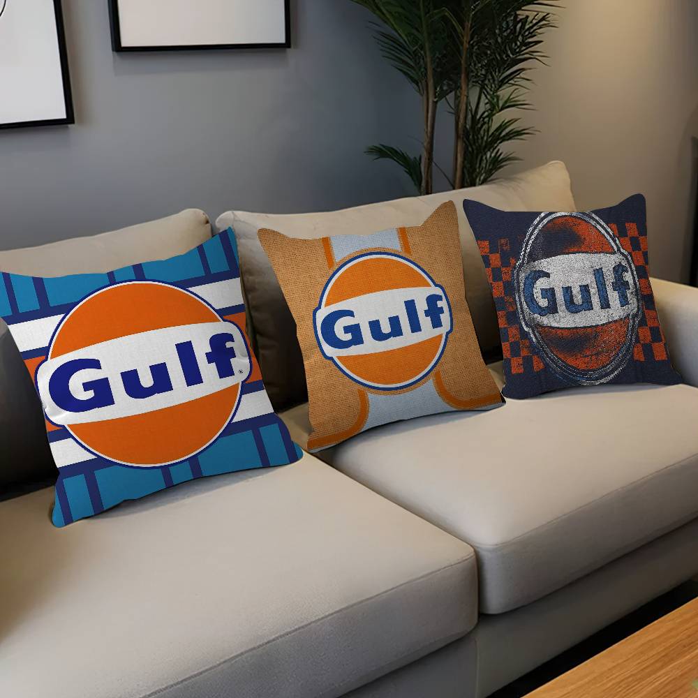 G-Gulfs Racing Car Logo Personalized Pillow Cover Kids Bedroom Wild Party Decor Pillowcase Kid Birthday Shower Gift